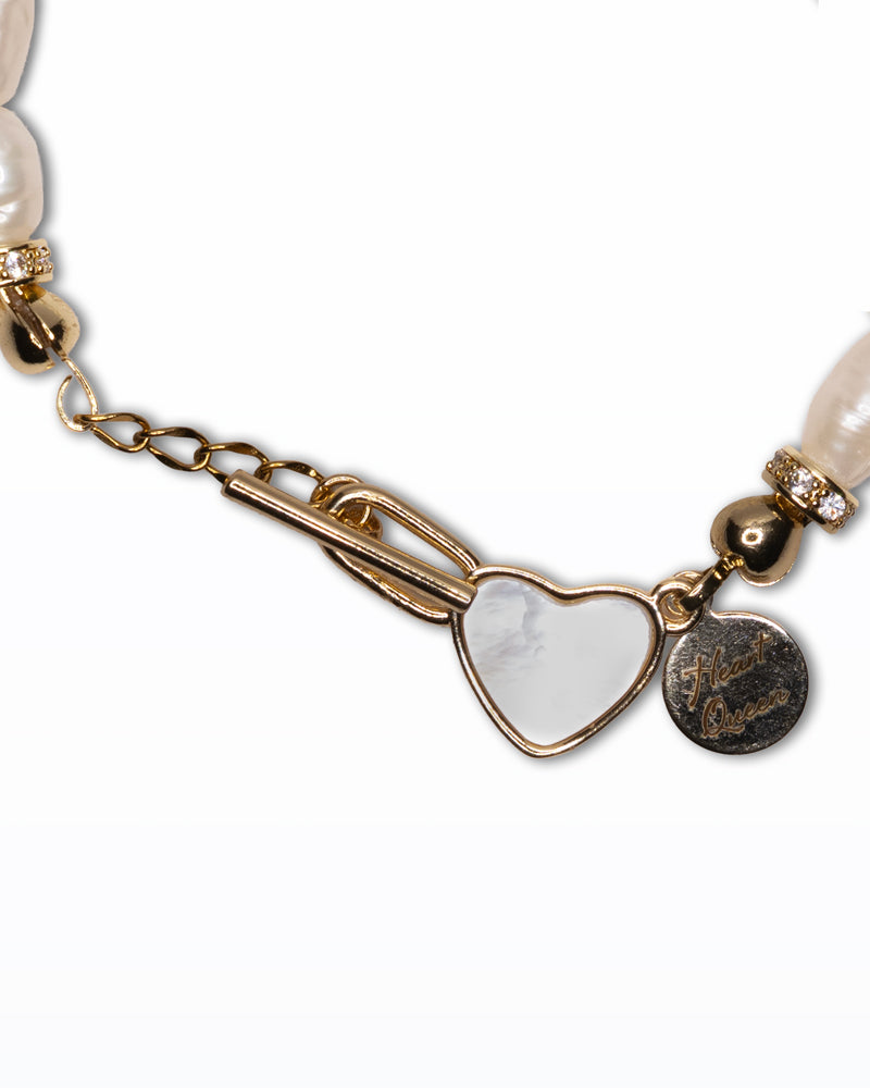 Cuore di Madreperla – Bracciale con perle e turchesi